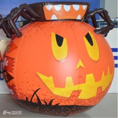 工廠定制充氣南瓜 萬圣節(jié)充氣擺件兒童充氣玩具